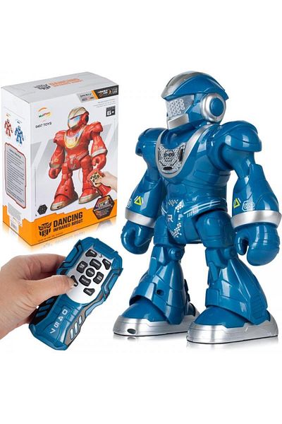 ideal STORE Interactive Robot Blue Robot idealStore, Dimensions 18.5 x 9 x 23 cm, Interactive Lights, Function
