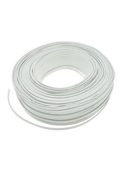 OEM Rola 100 M Cablu Pentru Difuzor, Bifilar, 2 X 0.75mmp, Alb
