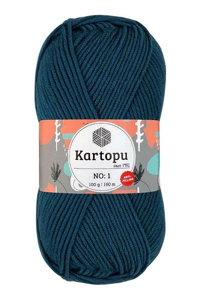 Kartopu Kartopu K1467 No-1 Yarn – 100 g, 160 Meter Length, Blue