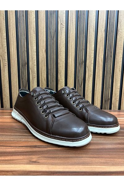 shot night Genuine Leather Ladder Detail Casual Shoes