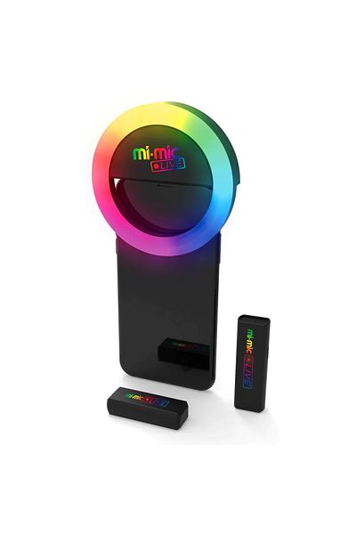 OEM Microfon wireless cu lampa LED WB Mi-Mic