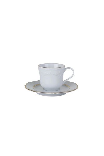 Porland Queen Gold Gilding 12 Piece Coffee Cup Set for 6 People