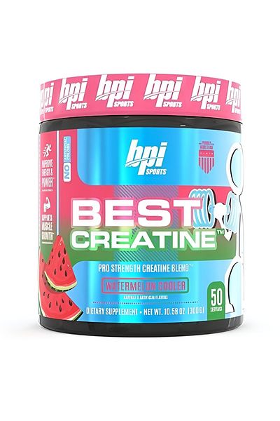 BPI SPORTS Best Creatine, Supports Muscle Growth, Watermelon Cooler, 300g, 50 Servings