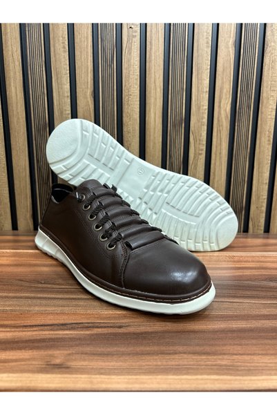 shot night Genuine Leather Ladder Detail Casual Shoes