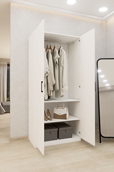 DEMİRBAL MOBİLYA MDF İKİ KAPAKLI DOLAP VE GARDIROP