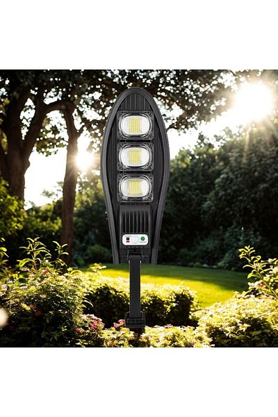 NEXTLY NEXTLY W778B outdoor solar lamp, 126 LEDs, black, with remote control, waterproof