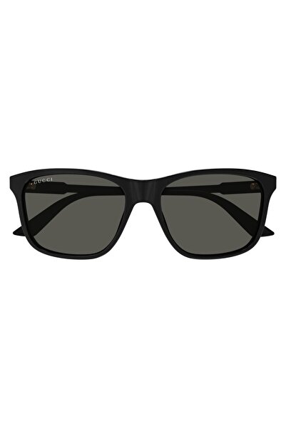 Gucci Gg1819S 001 57-17 Unisex Sunglasses – Rectangular Frame, Black Lens, Uv400 Protection