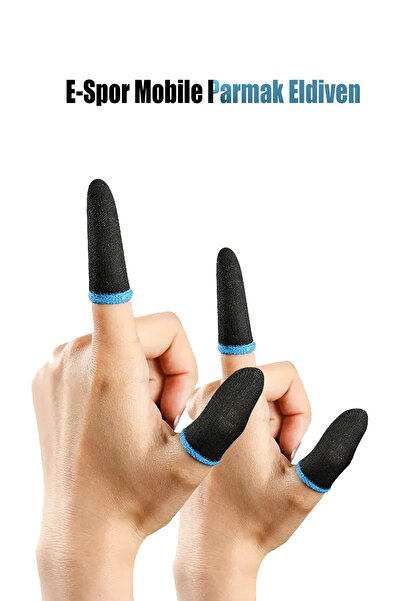 ExtremeGoodShop Pubg Parmaklık Eldiveni 2 Çift 4 Adet E-spor Mobile Parmak El...