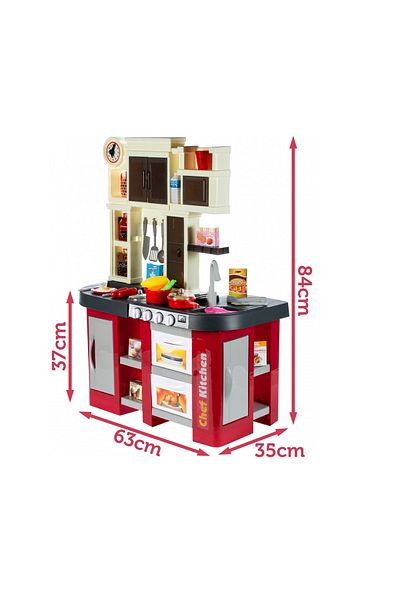 IDL Multifunctional Kitchen for Children, Chef Junior Kitchen, 84 cm Height, Equipped with a multitude of