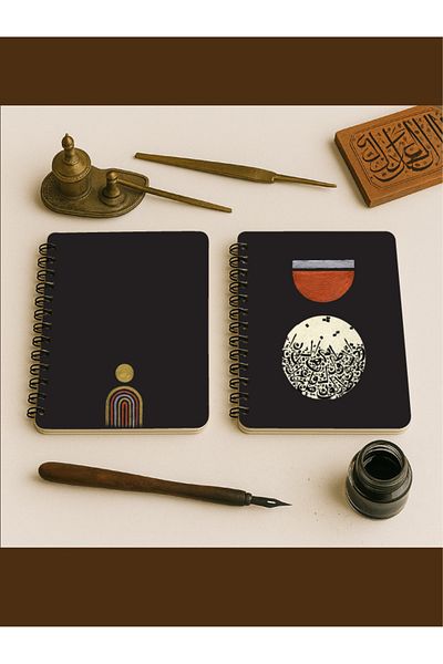 Apeirona | Limitless Art Unlined A5 Notebook - Extremely Thick 110 Gr. Paper- Cartridge Paper - Line Series