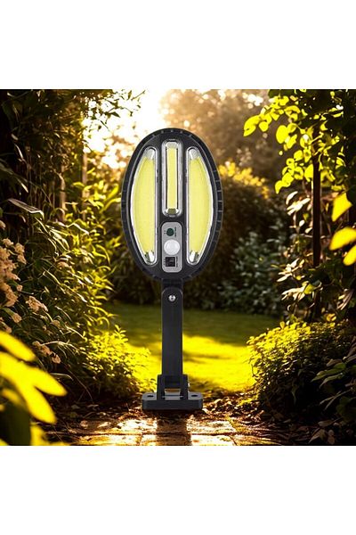 NEXTLY Lampa solara de exterior cu telecomanda NEXTLY, 96 leduri COB, ABS, HB-8188A, negru