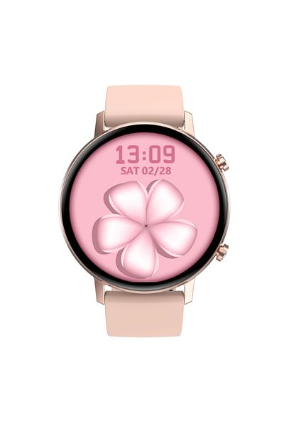ideal STORE Smartwatch TimeOn Gold IdealStore Full HD, Ecran de 1.3 Inch, Monitorizare tensiune arteriala si fre