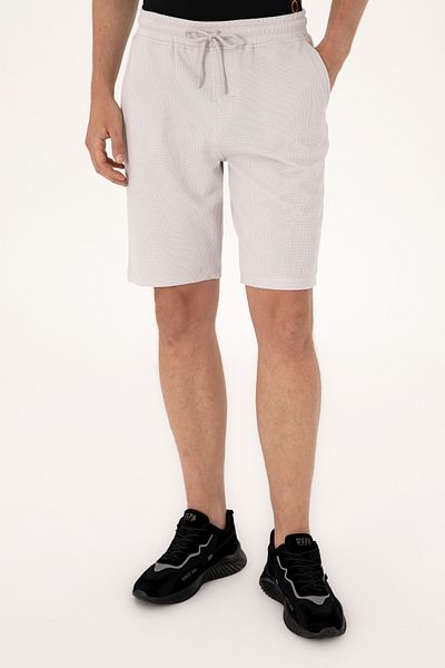 U.S. Polo Assn. Men's Light Gray Knitted Shorts 50306964-Vr001