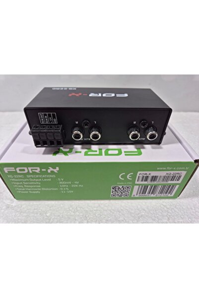For-X Bass Kontrol - For-x XQ-22RC Universal Amfi Bass Kontrol - Voltaj Göstergeli Bass Ayar Kumandası