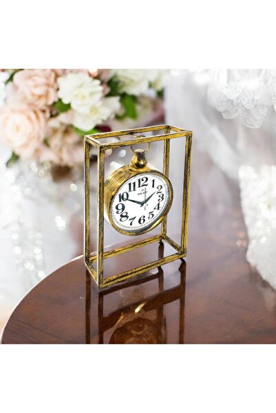 Galaxy MASA SAATİ SAATDUKKANDUVAR MAĞAZASI METAL GOLD MASA SAATİ ÜCRETSİZ KARGO MODERN SAAT