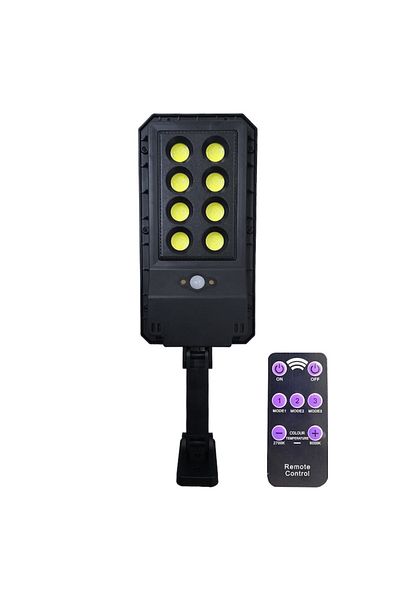 NEXTLY Lampa solara de exterior cu telecomanda NEXTLY, ajustabila, 112 leduri COB, ABS, LL-608, negru