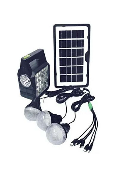 divendi-ro Solar kit GD-105 Multifunctional LED flashlight with solar panel
