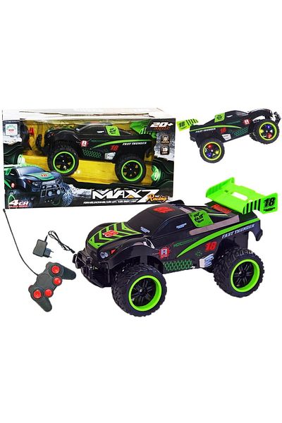 ideal STORE Remote Control Car with Suspensions OFFROAD RACING FORCE, Size 30 x 15 x 17 cm, Scale 1:12,