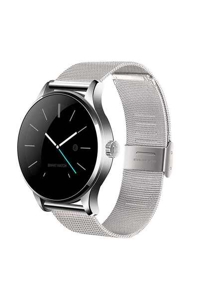 ideal STORE Έξυπνο ρολόι Steel 88 plus, 2018, μεταλλικό λουράκι, κομψός σχεδιασμός, αισθητήρας G, παρακολούθηση καρδιακών παλμών