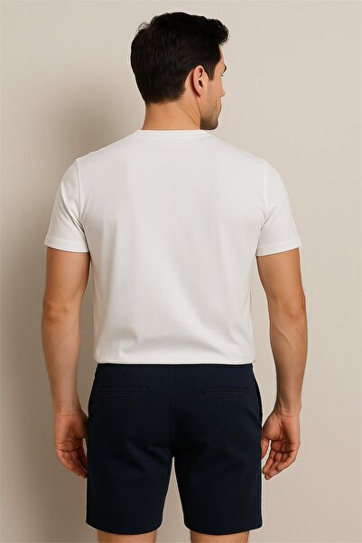 Trend07 TRIČKO EMPORIO S KRÁTKÝM RUKÁVEM A VÝSTŘIHEM ECRU