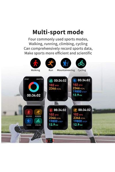 ideal STORE SmartWatch idealStore SmarTemp Vision 96, Health monitoring functions - heart rate measurement