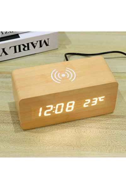 OEM LED clock, digital alarm clock with modern display, alarm and adjustable brightness
