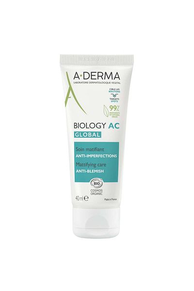 A-DERMA Cremă matifiantă anti-pete Biology Ac, 40 ml
