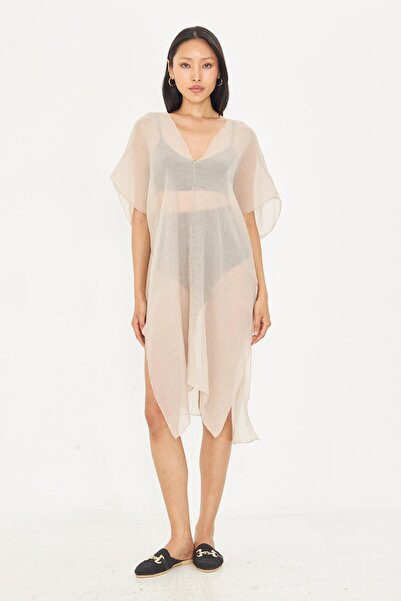 TIFFANY&TOMATO Sıfır Kol Kırışık Kimono