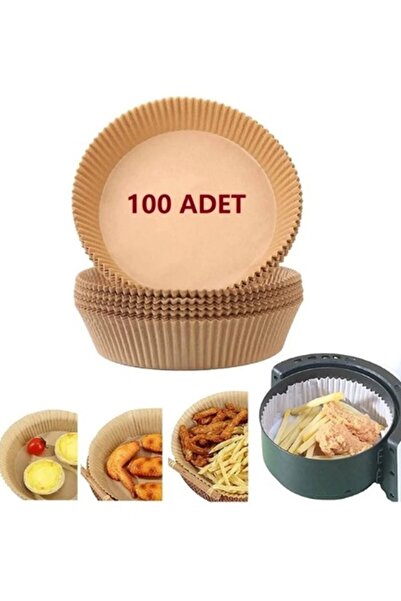 Kitchen Beauty 100 Adet Pişirme Kağıdı Yuvarlak - Air Fryer Liners Hava Fritözü