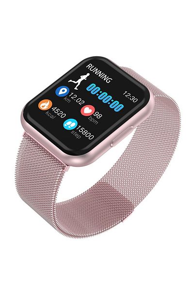ideal STORE Ceas SmartWatch si Bratara Fitness IdealSTORE TITAN 88, Bratara Metalica Magnetica, Monitorizare rit