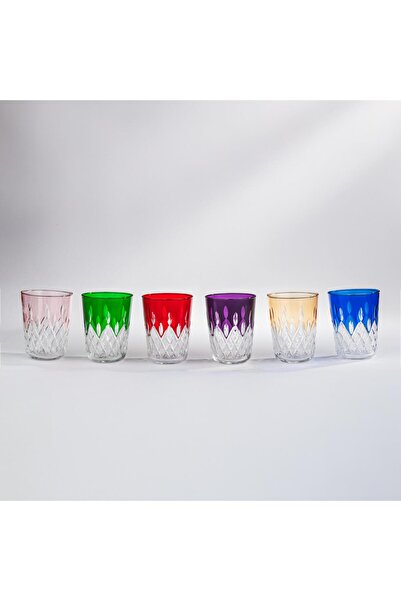 TOYGAR BADEM KAHVE SU BARDAK 6RENK 6LI