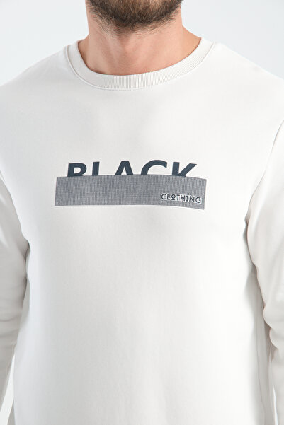 Shooter Sportswear Ανδρικό φούτερ Elite Class Ecru Μη αποσπώμενη εκτύπωση Standard Fit