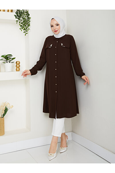 BELLİNA Kadın Medine İpeği Yazlık Tunik