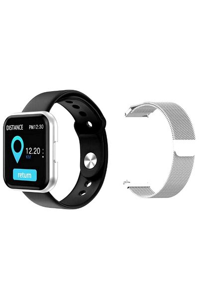 ideal STORE IdealSTORE TITAN 88 SmartWatch and Fitness Bracelet, Magnetic Metal Bracelet, Heart Rate Monitoring