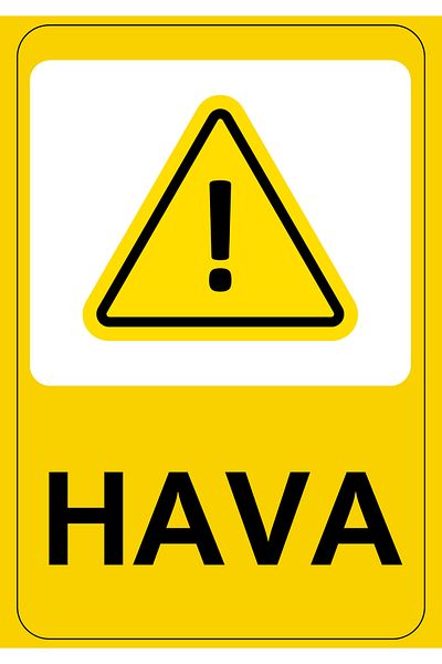 Girl Power 35X50 Foil Printing Warning Sign on Air 3 mm Dekota