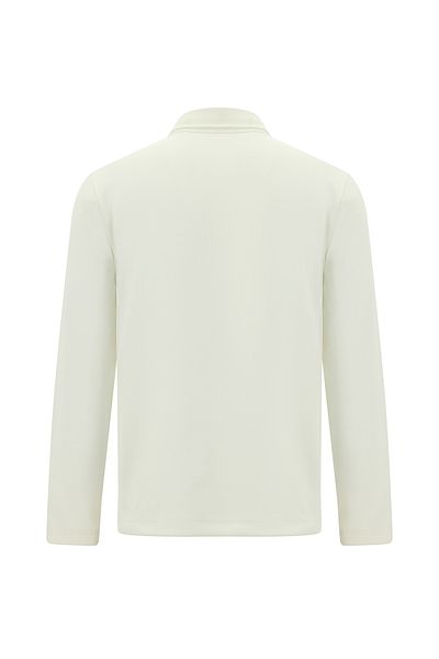 Kiğılı Polo Neck Regular Fit Patterned Sweatshirt