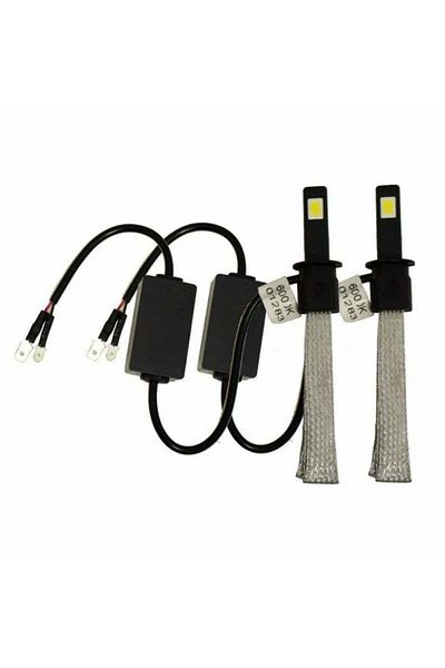 divendi-ro Set of 2 bulbs F2 LED H7, 60W, 3200LM, 6500K Can-bus, quick and easy mounting