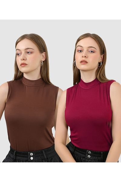 JustMORE Body fără mâneci din 2 piese pentru femei