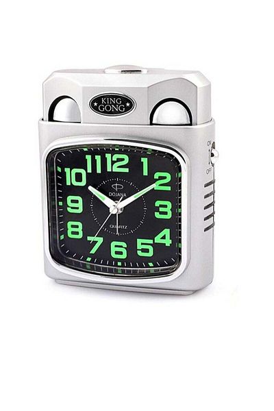 dojana ALARM CLOCK DAK5013-SILVER-BLACK