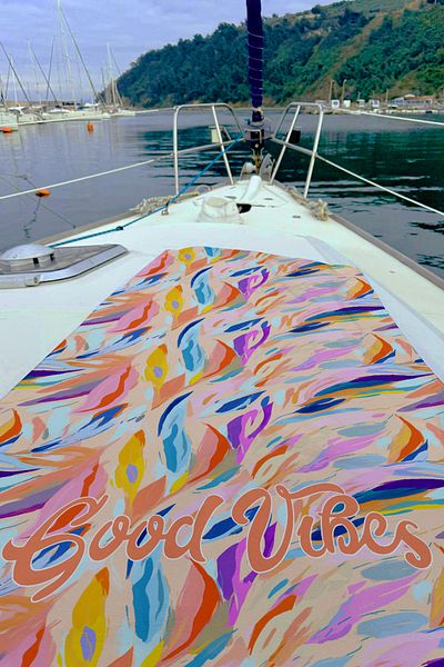 REMSA Patterned Sea Pool Beach Towel 097 Orange