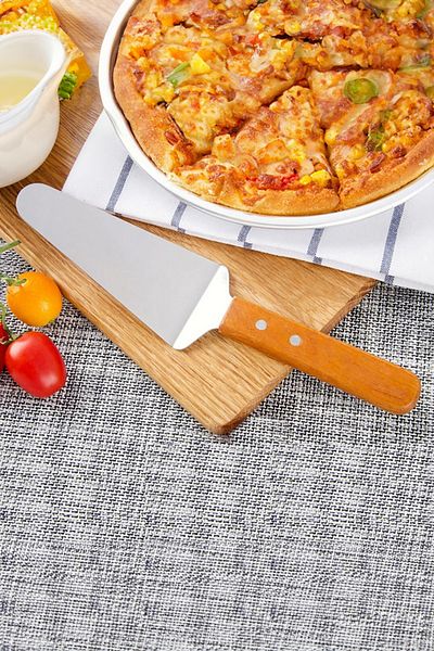 Vadi Stainless Steel Spatula Pastry Dessert Pastry Spatula with Wooden Handle