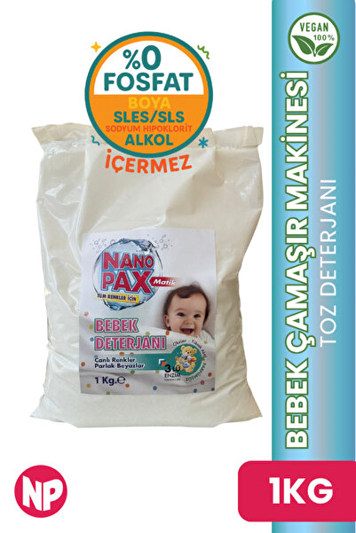 NanoPax BEBEK ÇAMAŞIR MAKİNESİ TOZ DETERJANI 1 KG