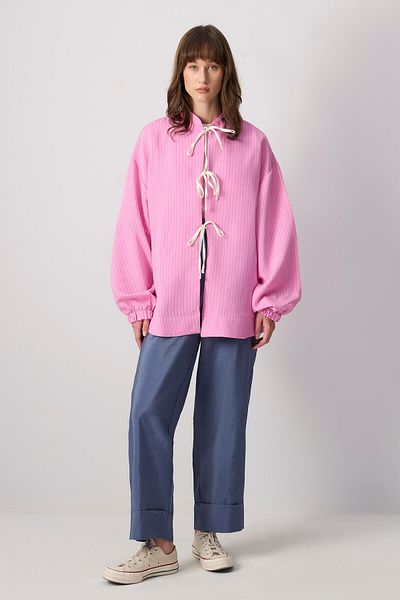 Touché Privé Striped bomber jacket