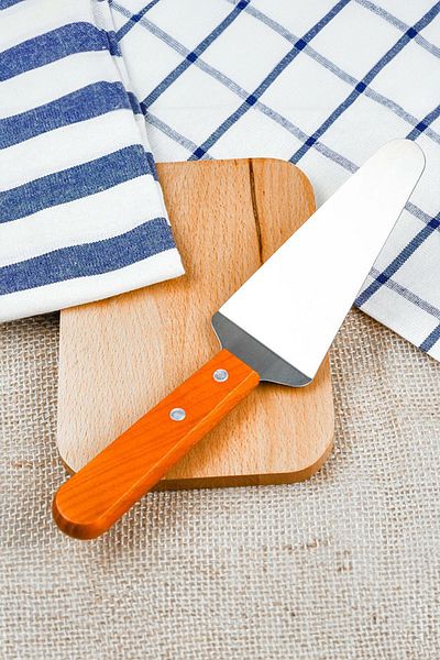 Vadi Stainless Steel Spatula Pastry Dessert Pastry Spatula with Wooden Handle
