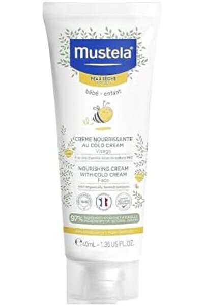 Mustela كريم مرطب للأطفال غني بالعناصر الغذائية وواقي من