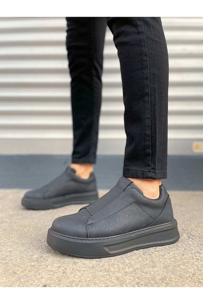 Zerenyus Jy007 Alba Elastic Casual Men's Sneaker - Black