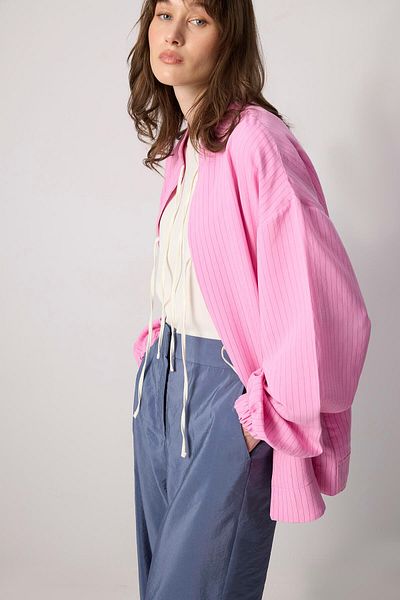 Touché Privé Striped bomber jacket