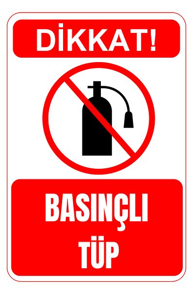 Girl Power 35X50 Pressure Tube 3 mm Foil Printing Warning Sign on Dekota