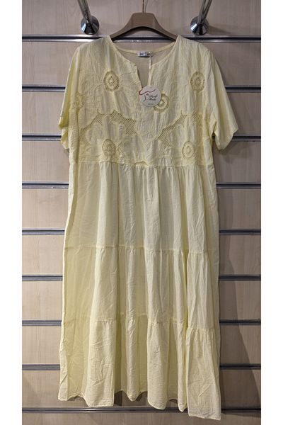 Park Moda Dress Italian Cotton Daisy Lace