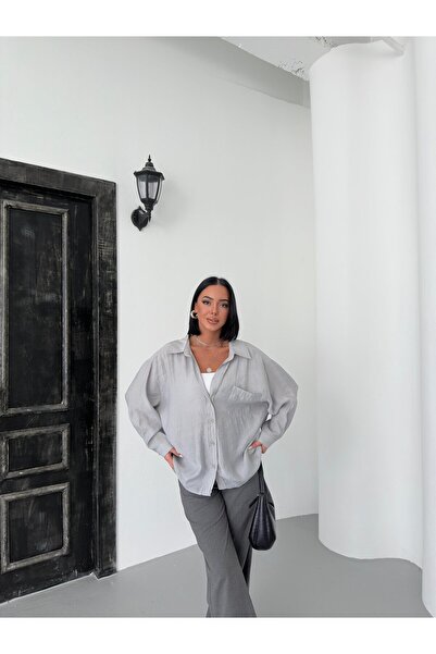 fatoş butik Oversize Kadın Gömlek
